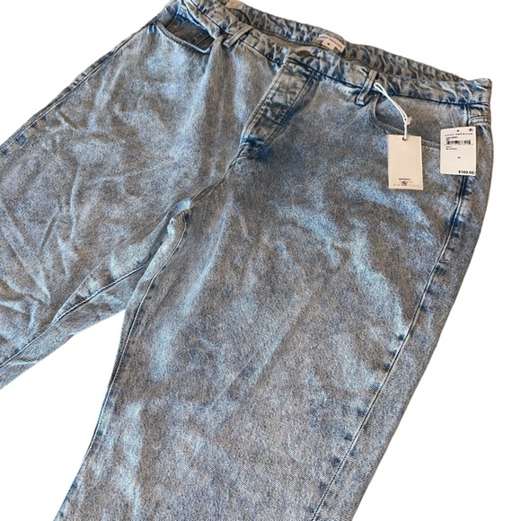 Good American Good Boy Light Wash Vintage Inspired Blue Curvy Jeans Size 18 - Picture 11 of 13